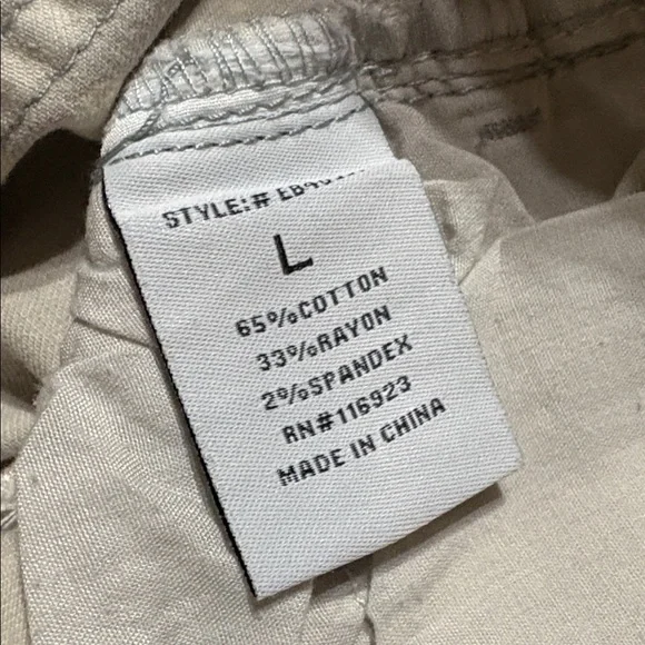 Easel Cream Flare Jeans with CustomPatches; Size L